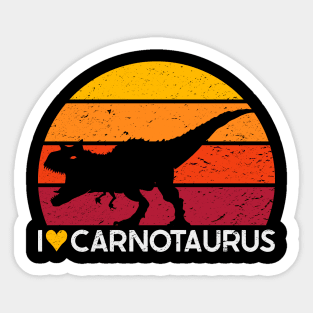 I Love Carnotaurus Sticker